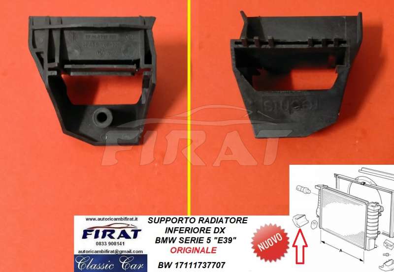 SUPPORTO RADIATORE BMW SERIE 5 E39 INF.DX (17111737707)